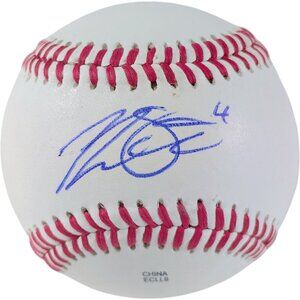 Tommy La Stella Autographed Baseball Chicago Cubs LA Angels Proof COA Authentic